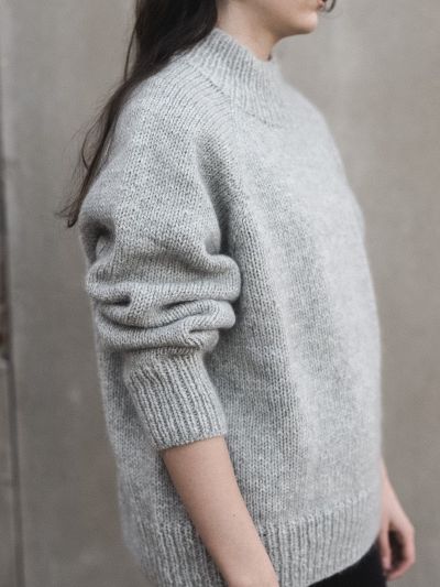 Maya Sweater Knitting Pattern – Hip-Length, Mock Neck & Oversized Fit