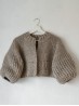 Grey Sheep Jacket Knitting Pattern – Stylish Short Cardigan with Balloon Sleeves