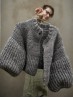 Grey Sheep Jacket Knitting Pattern – Stylish Short Cardigan with Balloon Sleeves