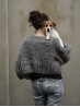 Grey Sheep Jacket Knitting Pattern – Stylish Short Cardigan with Balloon Sleeves