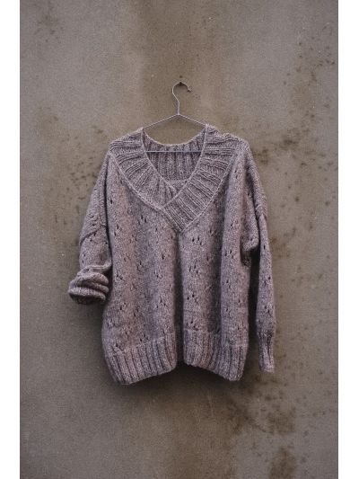 Air Boxy V-Neck Pullover Knitting Pattern