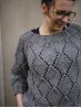 Diamond Chunky Pullover – Boat Neck & Folded Neck Knitting Pattern