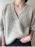 Mohair Weekend Sweater Knitting Pattern – Hip-Length, Balloon Sleeves & V-Neck