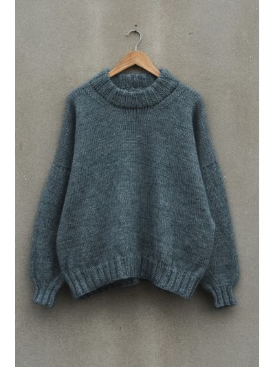 April Jumper Knitting Pattern – Oversized Hip-Length with Wide Sleeves