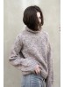 Foxy Steps Sweater Knitting Pattern – Midi Length, Turtleneck & Lace Stitch Design