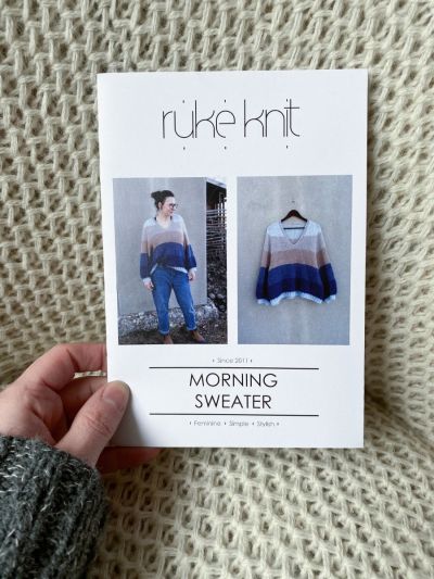 PRINTED Knitting pattern for Morning sweater