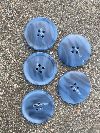 Ruke Bioresin buttons, blue