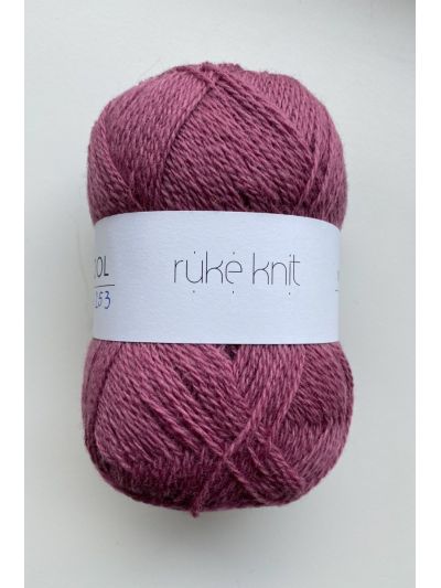 Ruke knit Wool yarn - Lilac pink (253), 100g