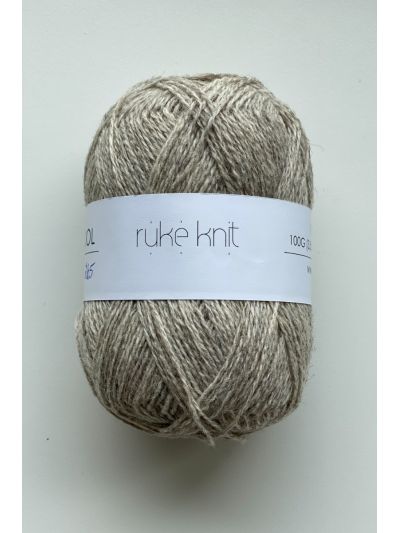 Ruke knit Wool yarn - Silk grey (265), 100g