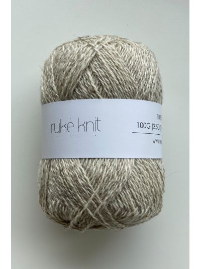 Ruke knit Wool yarn - Muscat melange brown (280), 100g