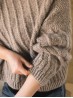 Sand Dunes Sweater Knitting Pattern – Hip-Length, Slanting Stripes & Double Neck Option