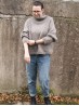 MO Sweater Knitting Pattern – Hip-Length, Oversized with Big Neck & Ribbed Cuffs