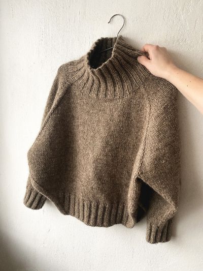 Yoga Winter Sweater Knitting Pattern – Short Length, Turtle Neck & Wide Side Slits