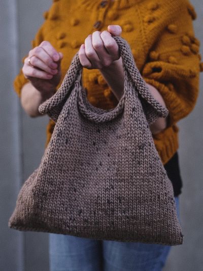 Knitting pattern for Crazy market bag