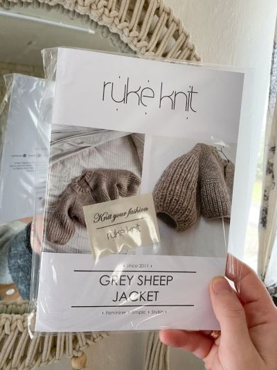 PRINTED Knitting pattern for Grey sheep jacket