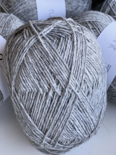 Ruke knit Semi-Wool yarn - Silver grey (22), 100g