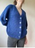 Mohair Weekend Cardigan Knitting Pattern – Hip-Length, V-Neck & Balloon Sleeves