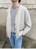 Mohair Weekend Cardigan Knitting Pattern – Hip-Length, V-Neck & Balloon Sleeves