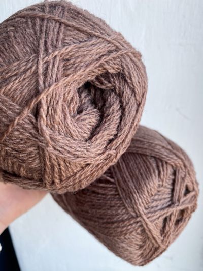 Ruke knit Wool yarn - Mocha (264), 100g