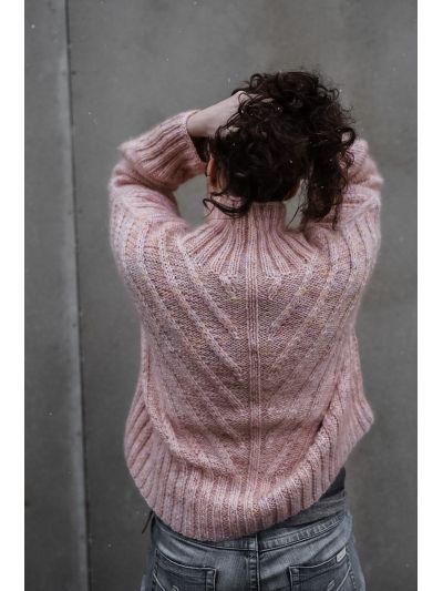 Fishbone Chunky Sweater Knitting Pattern